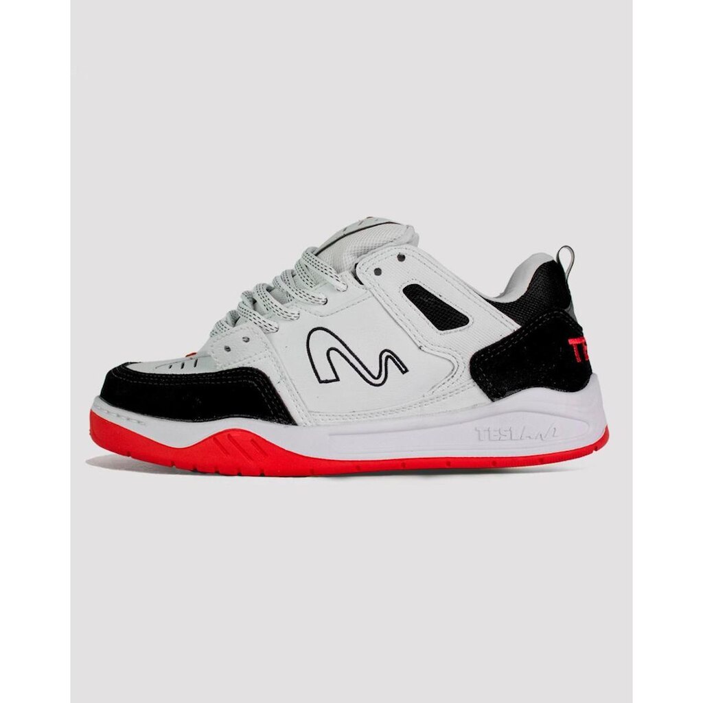 Tênis Tesla Nine - Black / White / Red