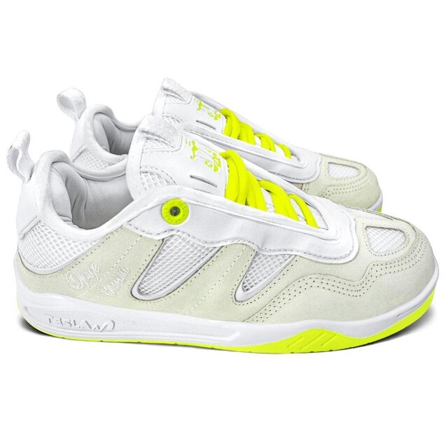 Tênis Tesla Shine White Neon