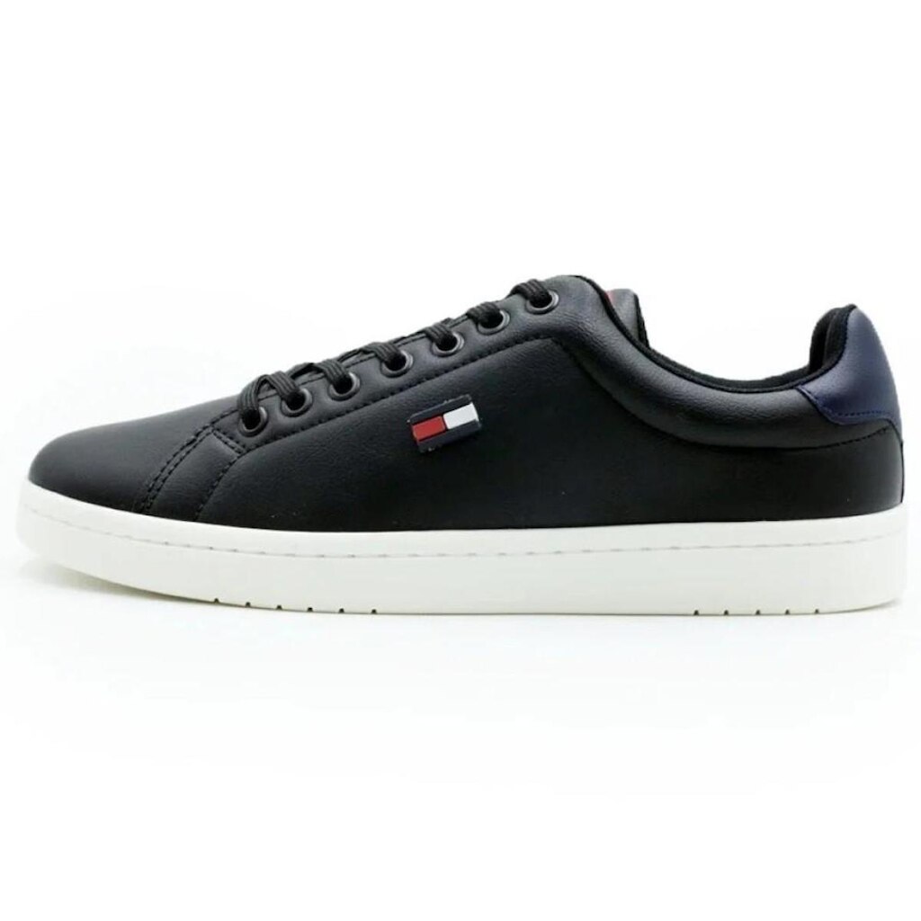 Tênis Tommy Hilfiger Flag Low Cut Lace-Up Sandalwood