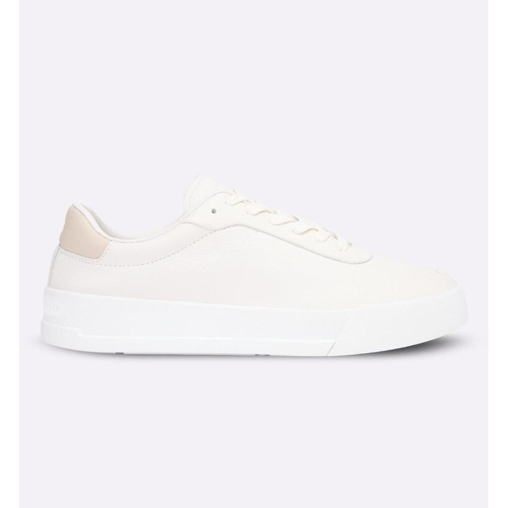 Tênis Tommy Hilfiger Leather Debossed Logo Court Masculino Branco