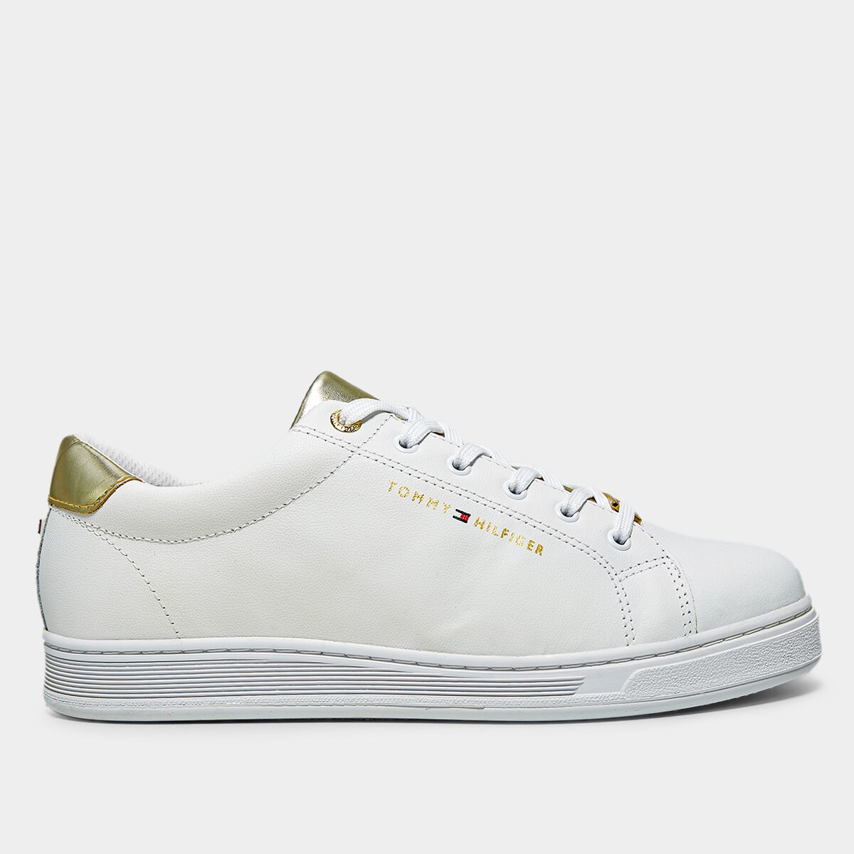 Tênis Tommy Hilfiger Lulu 9Y Feminino - Branco | Netshoes