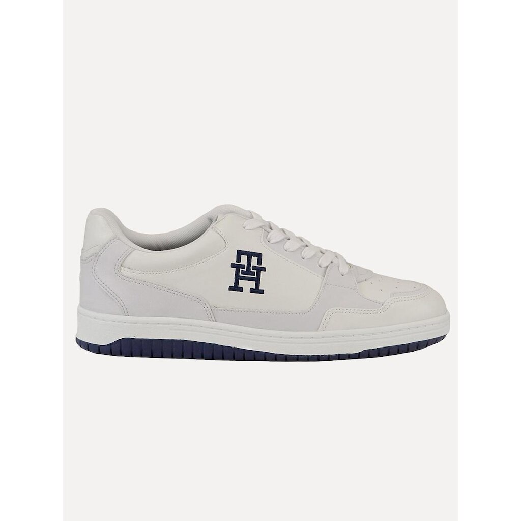 Tênis Tommy Hilfiger Masculino Couro Basket 2C Mix Suede Branco