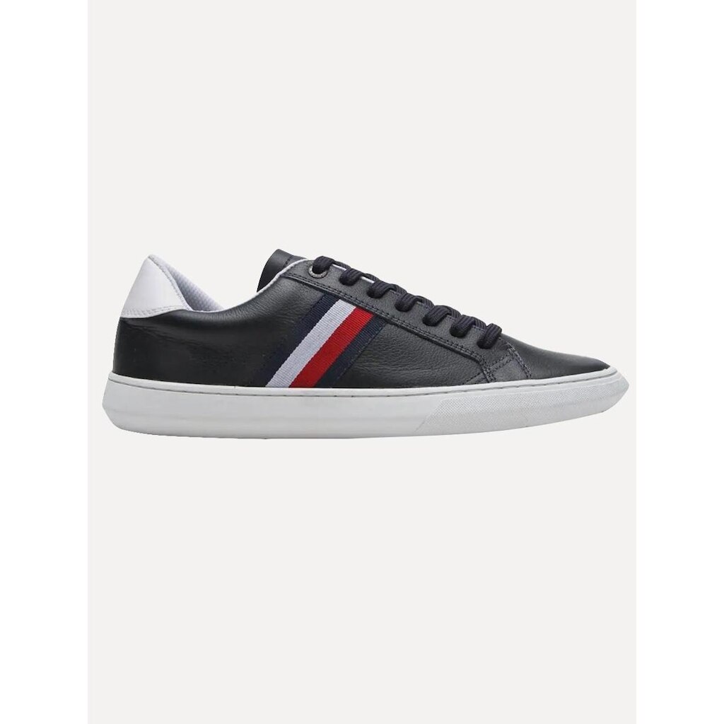 Tênis Tommy Hilfiger Masculino Couro Daniel 6A2 Azul Escuro