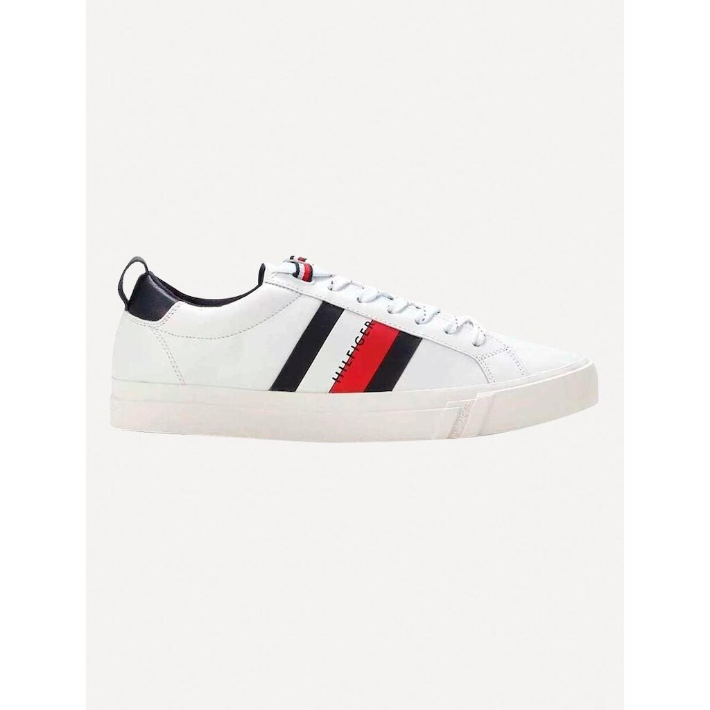 Tênis Tommy Hilfiger Masculino Couro Dino 9A White Branco