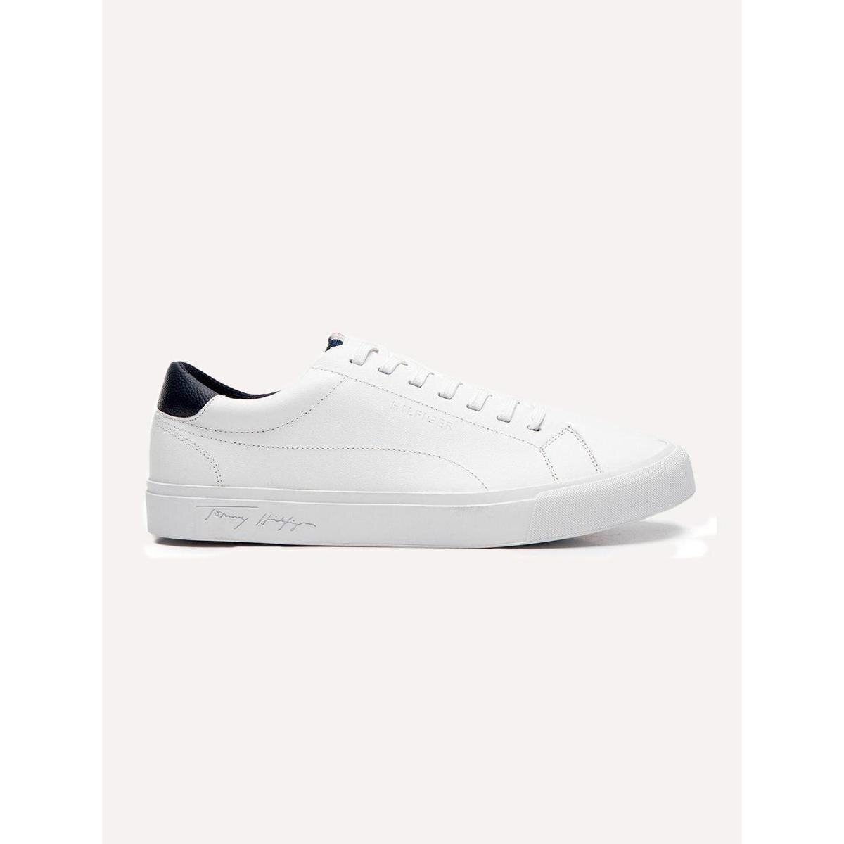 Tênis Tommy Hilfiger Masculino Couro Greg 1A Branco Menor preço em Tênis Tommy Hilfiger Masculino Couro Greg 1A Branco