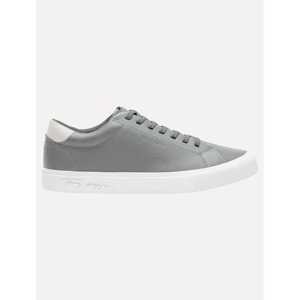 Tênis Tommy Hilfiger Masculino Couro Greg Cinza