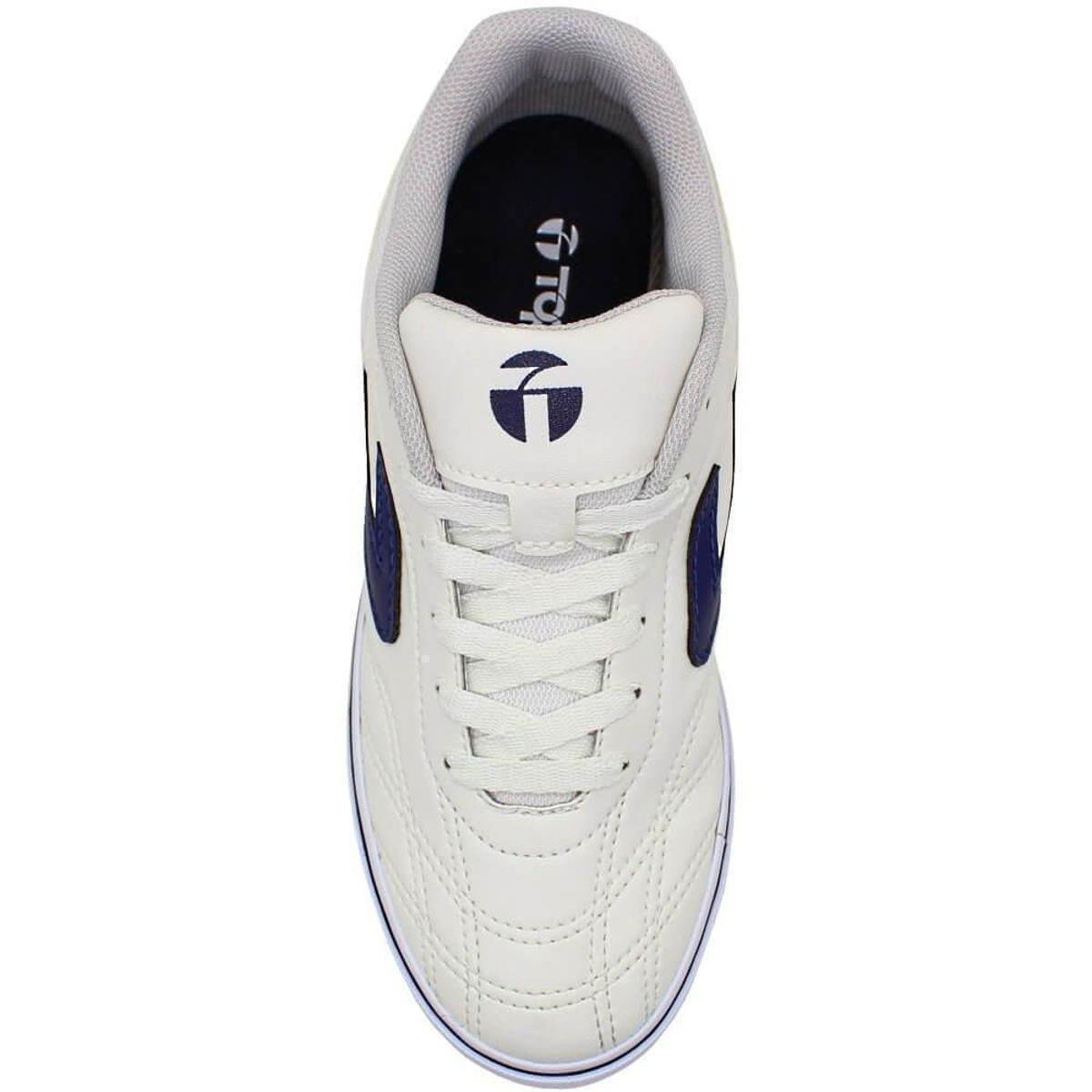 Tênis Topper Dominator 3 Futsal Masculino - Branco+Azul | Netshoes
