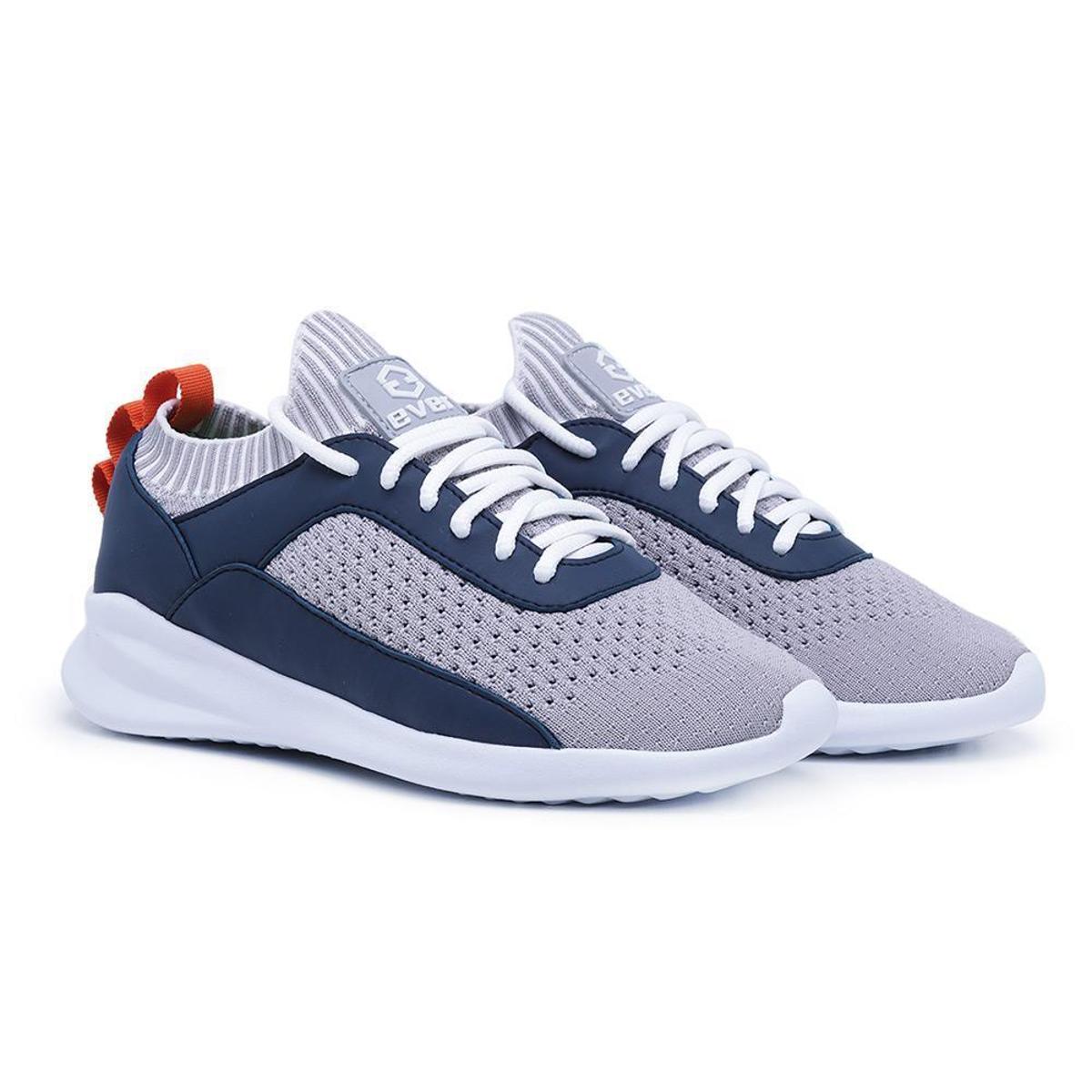 Tênis Tricô Meia Caminhada Corrida Solado Eva Leve Macio Confortável -  Cinza | Netshoes