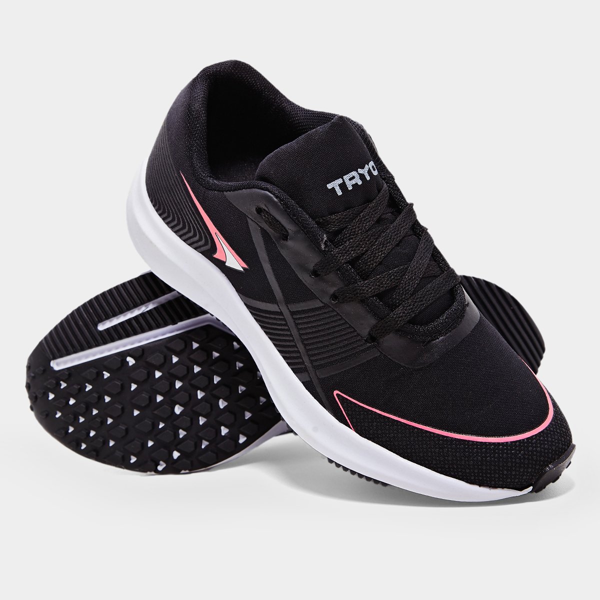 Tênis Tryon Atlanta Feminino Preto+Pink Netshoes