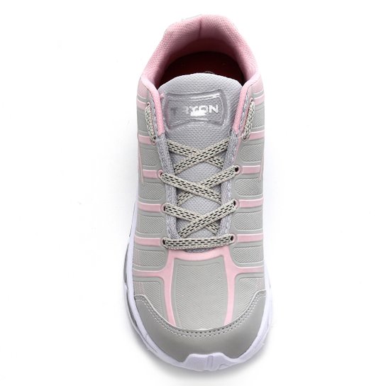 Tênis Tryon Nikko Feminino - Cinza+Rosa