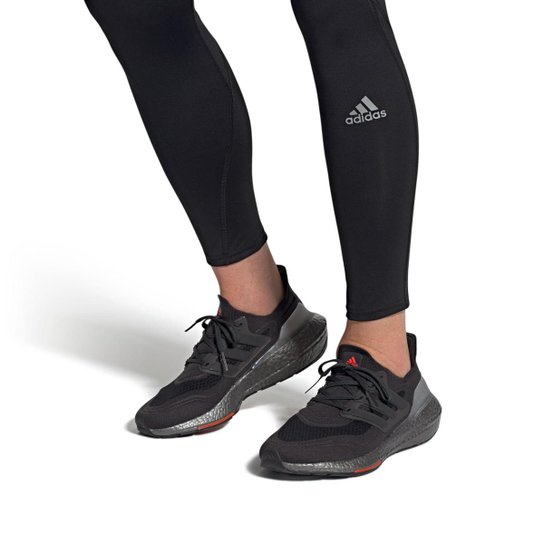 Tênis Ultraboost 21 Adidas - Cinza+Branco