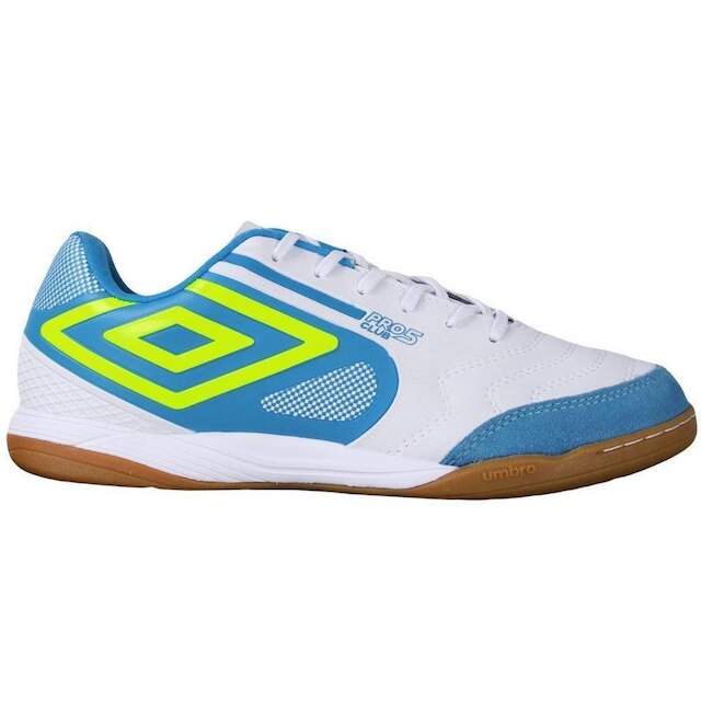 Tênis Umbro Futsal Pro 5 Bump Club Masculino - Branco+Azul é boa?