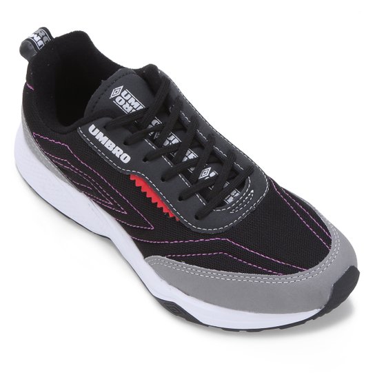 Tênis Umbro London Jogger - Preto+Roxo Menor preço em Tênis Umbro London Jogger - Preto+Roxo