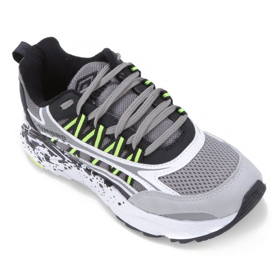 Tênis Umbro Neptune Br - Cinza+Preto Menor preço em Tênis Umbro Neptune Br - Cinza+Preto