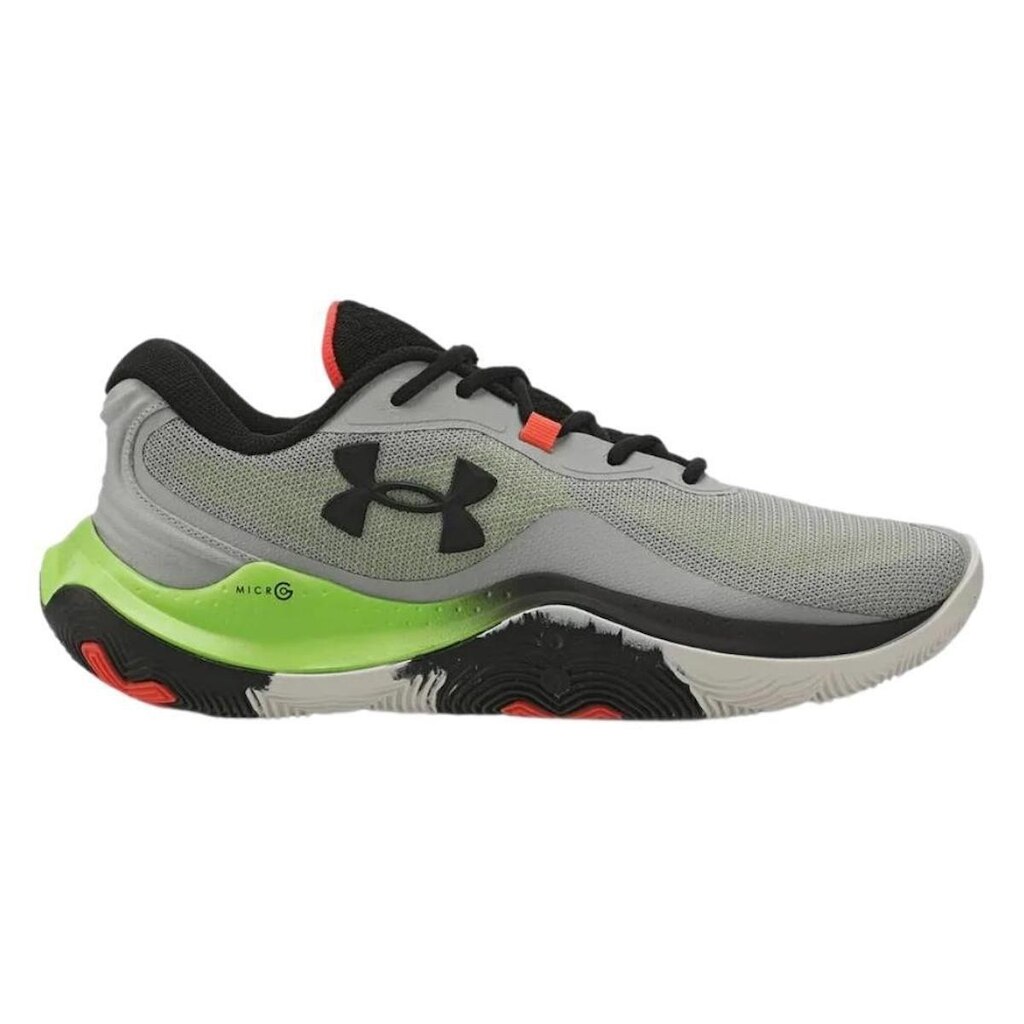 Tênis Under Armour Buzzer 2 Basquete Cinza e Limão - Masculino 46