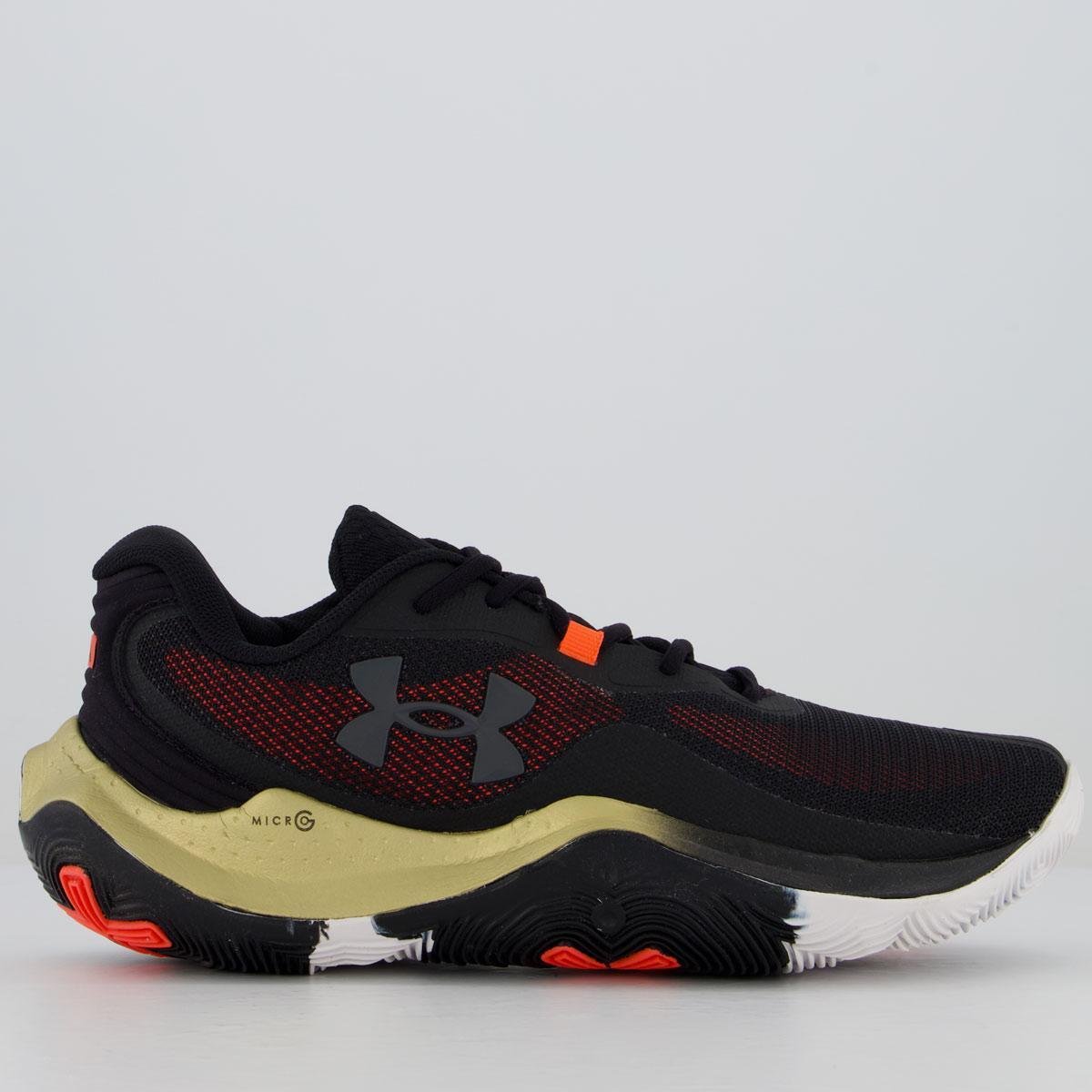 Menor preço em Tênis Under Armour Buzzer 2 Preto e Dourado