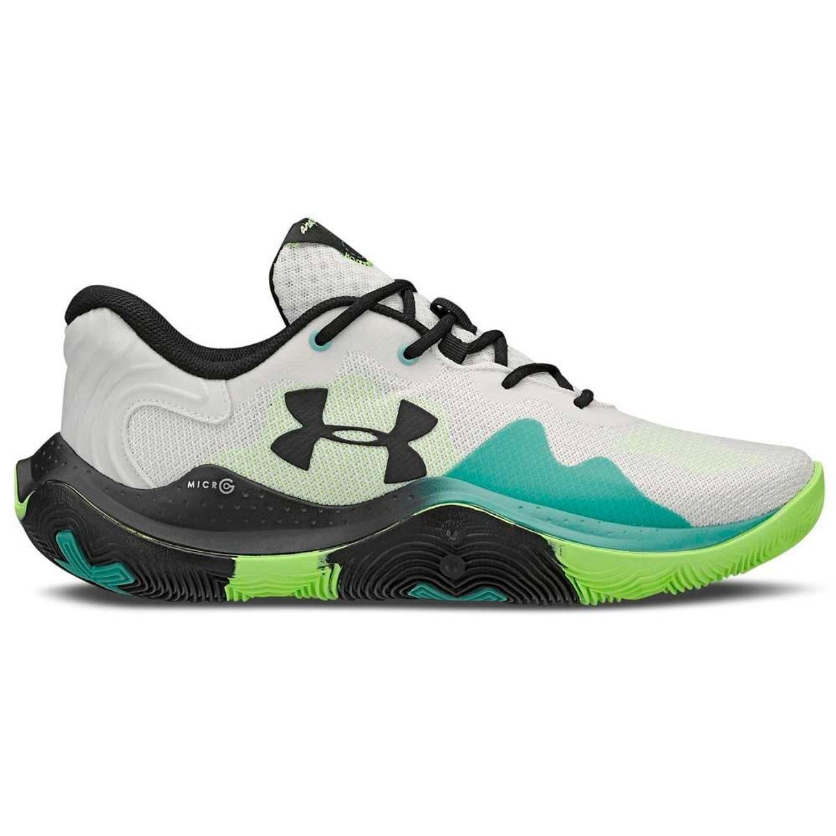 Tênis Under Armour Buzzer Basquete Masculino Branco Branco Netshoes