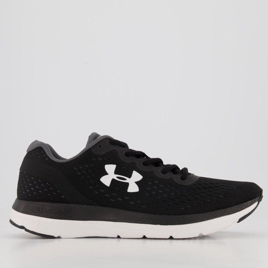 Tênis Under Armour Charged Impulse Masculino - Preto Menor preço em Tênis Under Armour Charged Impulse Masculino - Preto