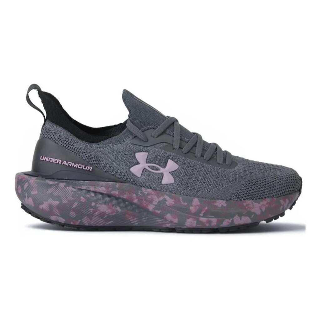 Tênis Under Armour Charged Quicker 2 Cinza Chumbo/Rosa