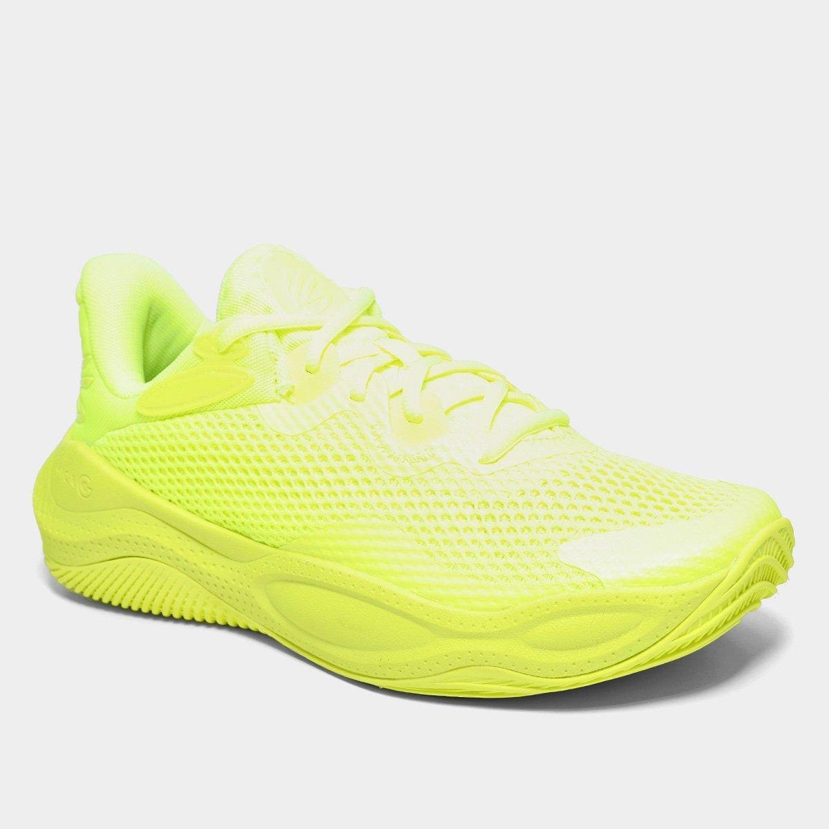 Tênis Under Armour Curry Splash 24 Masculino - Verde Limão | Netshoes