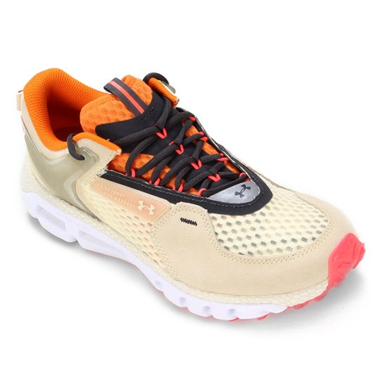 Tênis Under Armour Hovr Summit Masculino - Amarelo+Branco Menor preço em Tênis Under Armour Hovr Summit Masculino - Amarelo+Branco