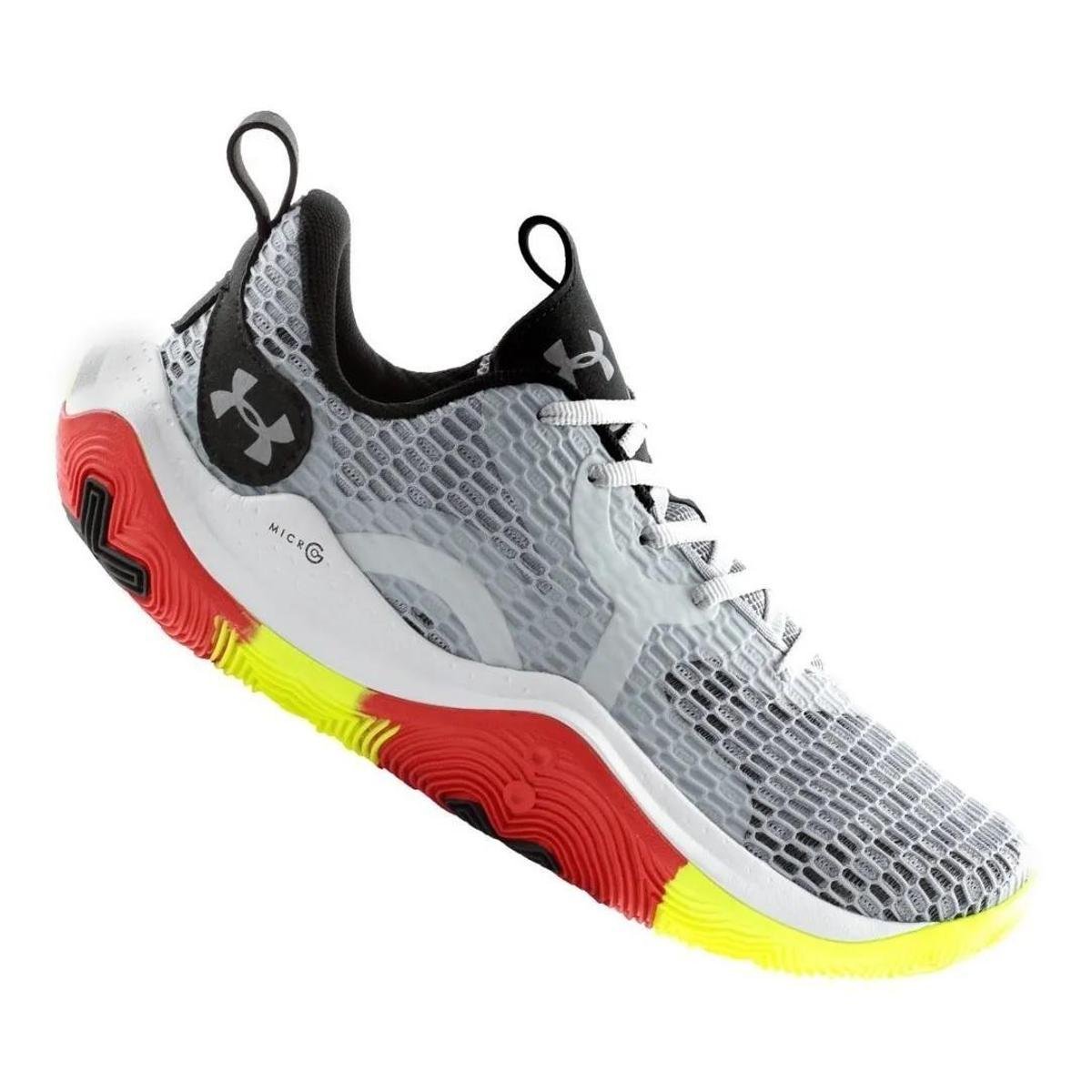 Tenis Under Armour Spawn 3 - Cinza e Limão Menor preço em Tenis Under Armour Spawn 3 - Cinza e Limão