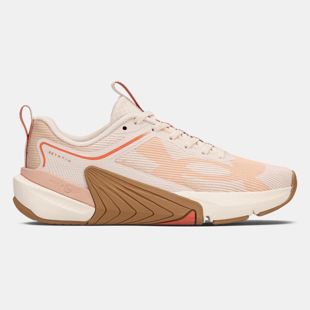 Tênis Under Armour Tribase Reps 3 Bege Rosa Lançamento
