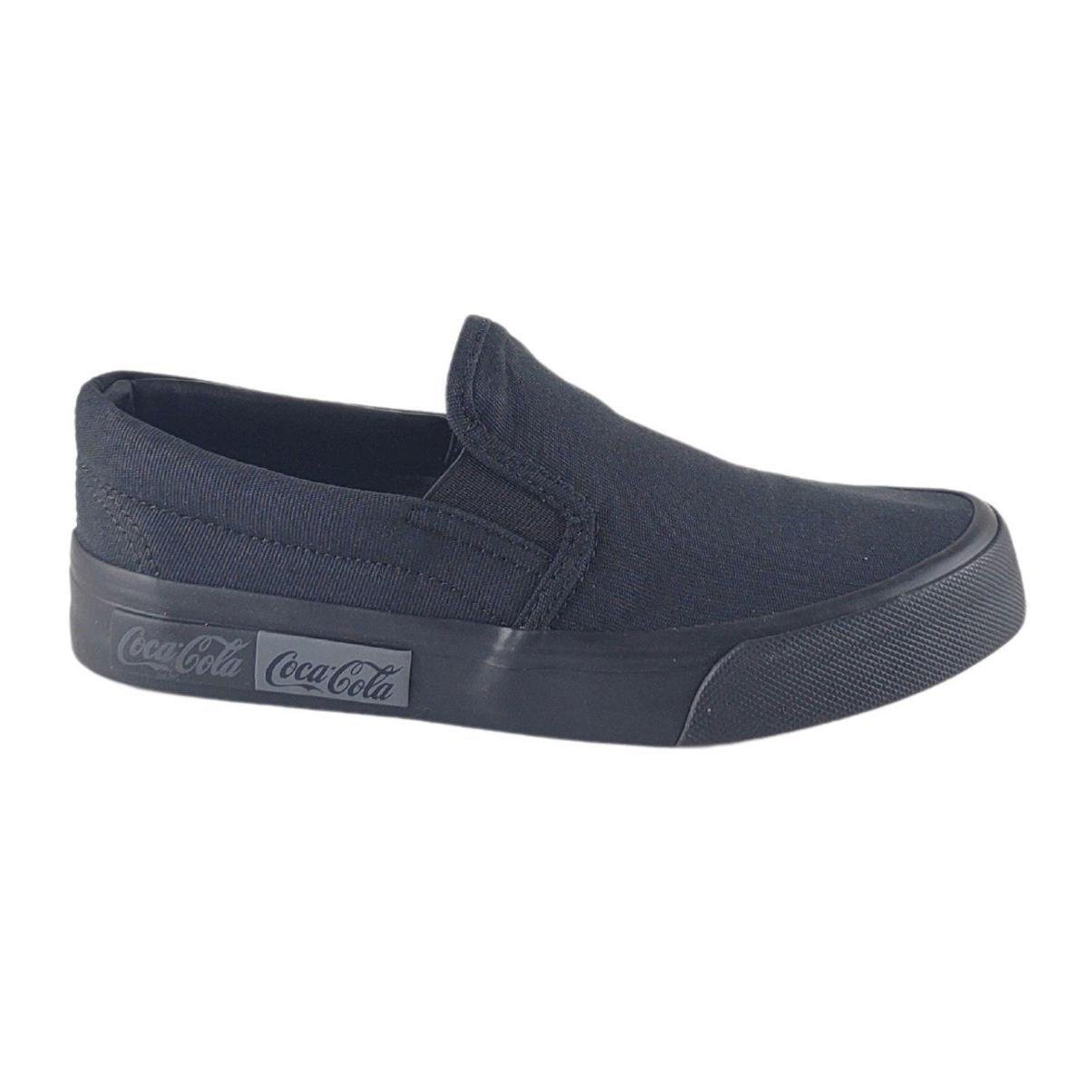 Tênis Unissex Casual Slip On Coca Cola Iate Sem Cadarço Menor preço em Tênis Unissex Casual Slip On Coca Cola Iate Sem Cadarço