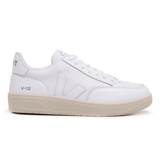 Tenis Unissex V-12 Couro Extra White Grife VRT - Branco Menor preço em Tenis Unissex V-12 Couro Extra White Grife VRT - Branco