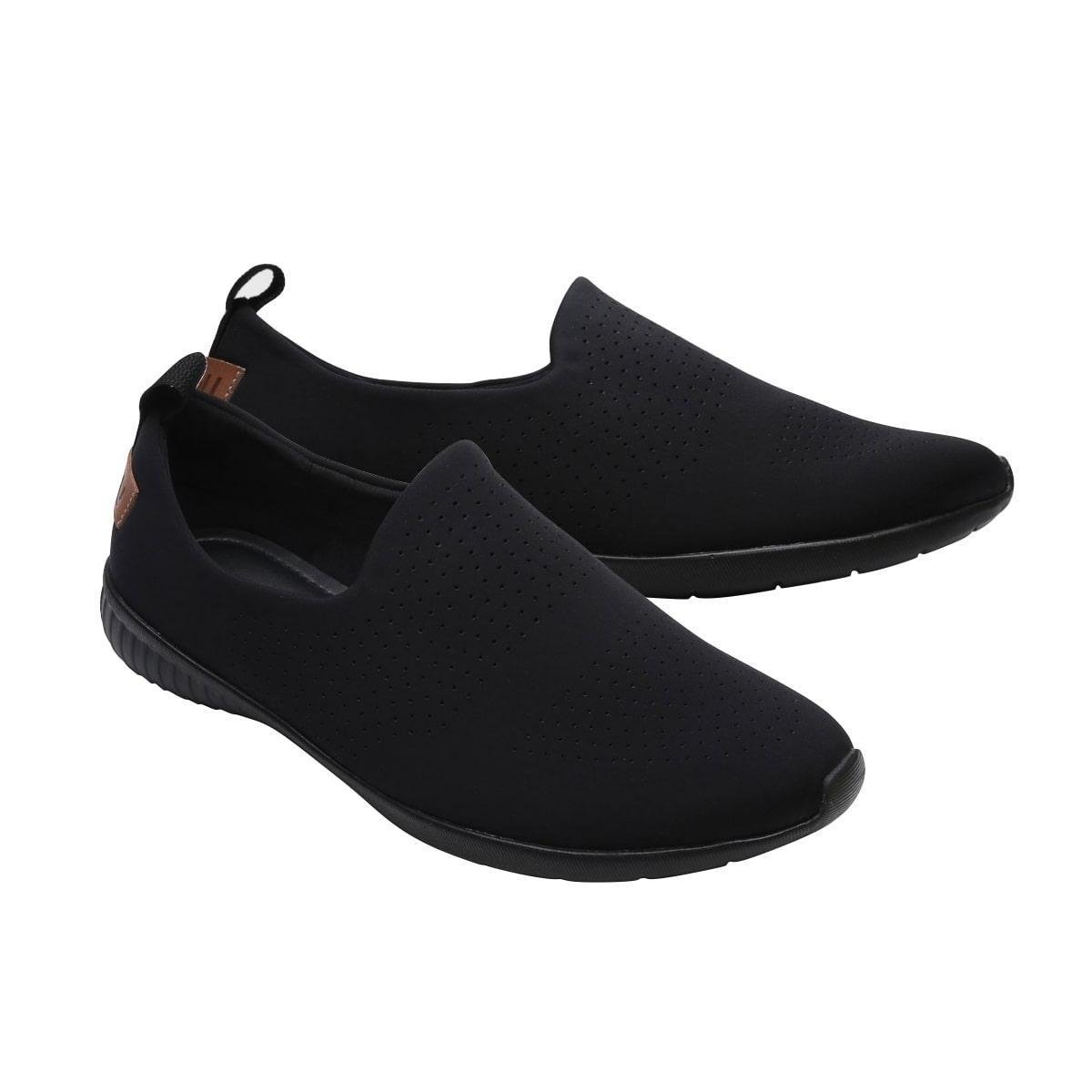 Tênis UsaFlex Conforto Extra em Neoprene Preto - Preto | Netshoes