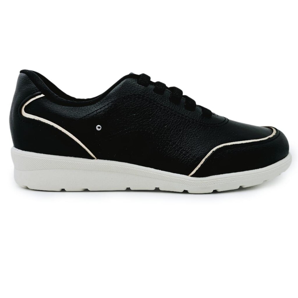 Tênis Usaflex Couro Casual com Amortecedor Impacto