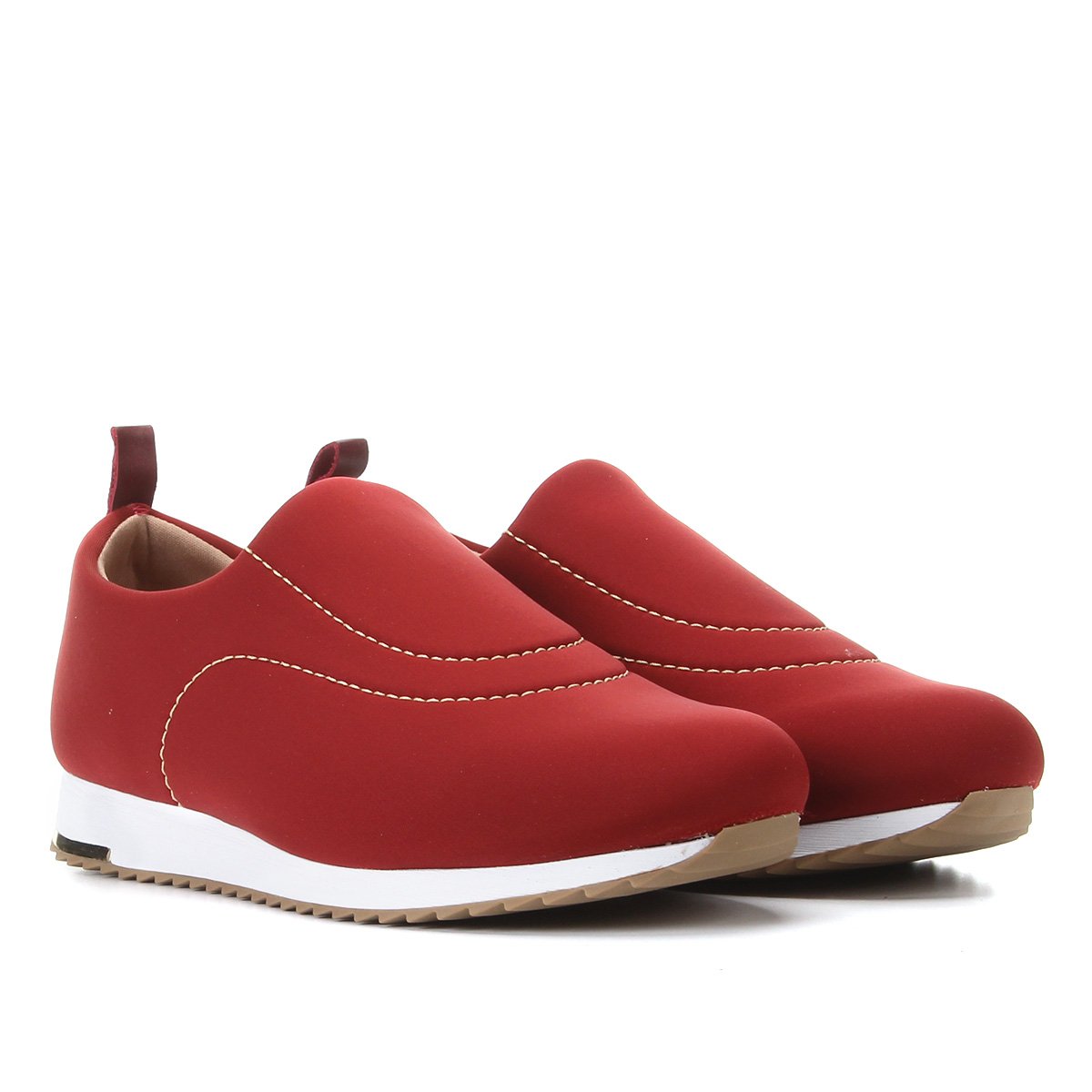 Tenis Esportivo Tenis Usaflex Feminino Vermelho Sapatilha Feminina