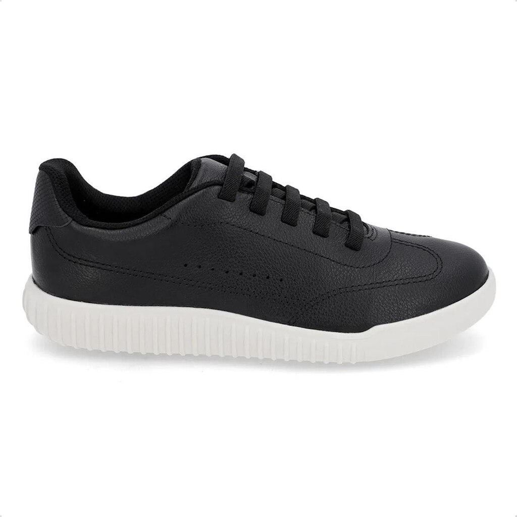 Tênis Usaflex Feminino Couro Cadarço Elástico Casual AN08003