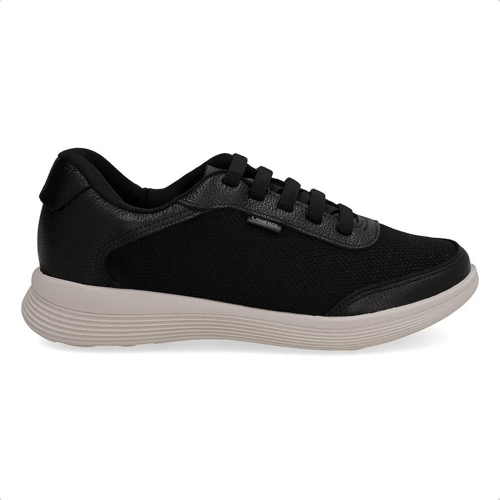 Tênis Usaflex Feminino Couro Lateral Tecido Casual UD02006