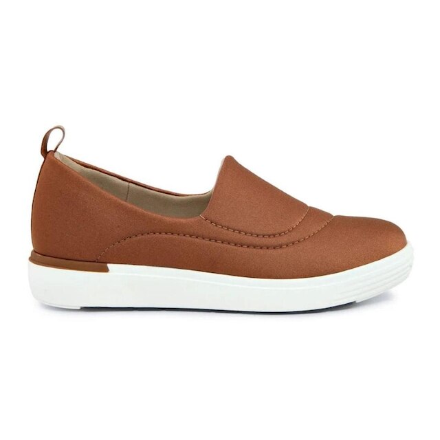 Tênis Usaflex Feminino Slip On Elastano Bordado AC5106DB - Marrom Escuro+Preto é boa?