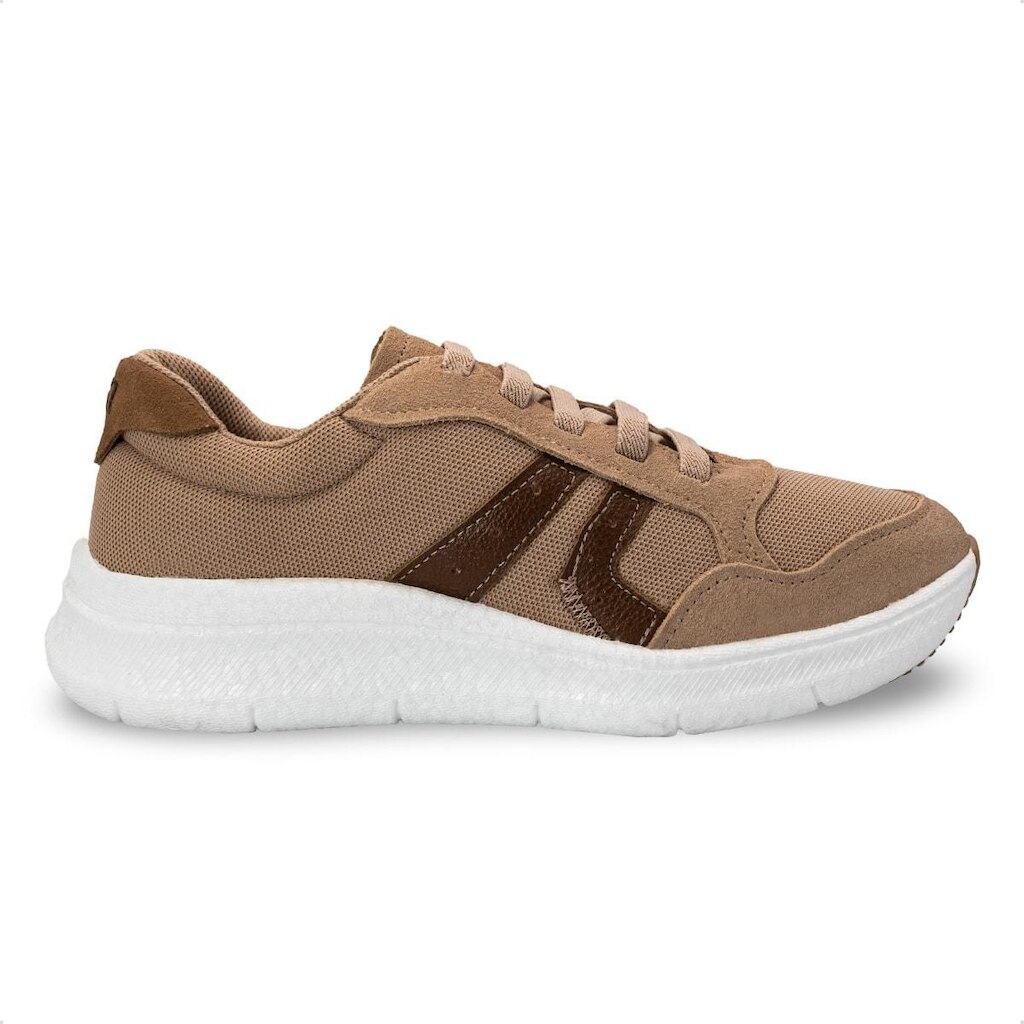 Tênis Usaflex Feminino Tecido Cadarço Elástico Casual AN26005