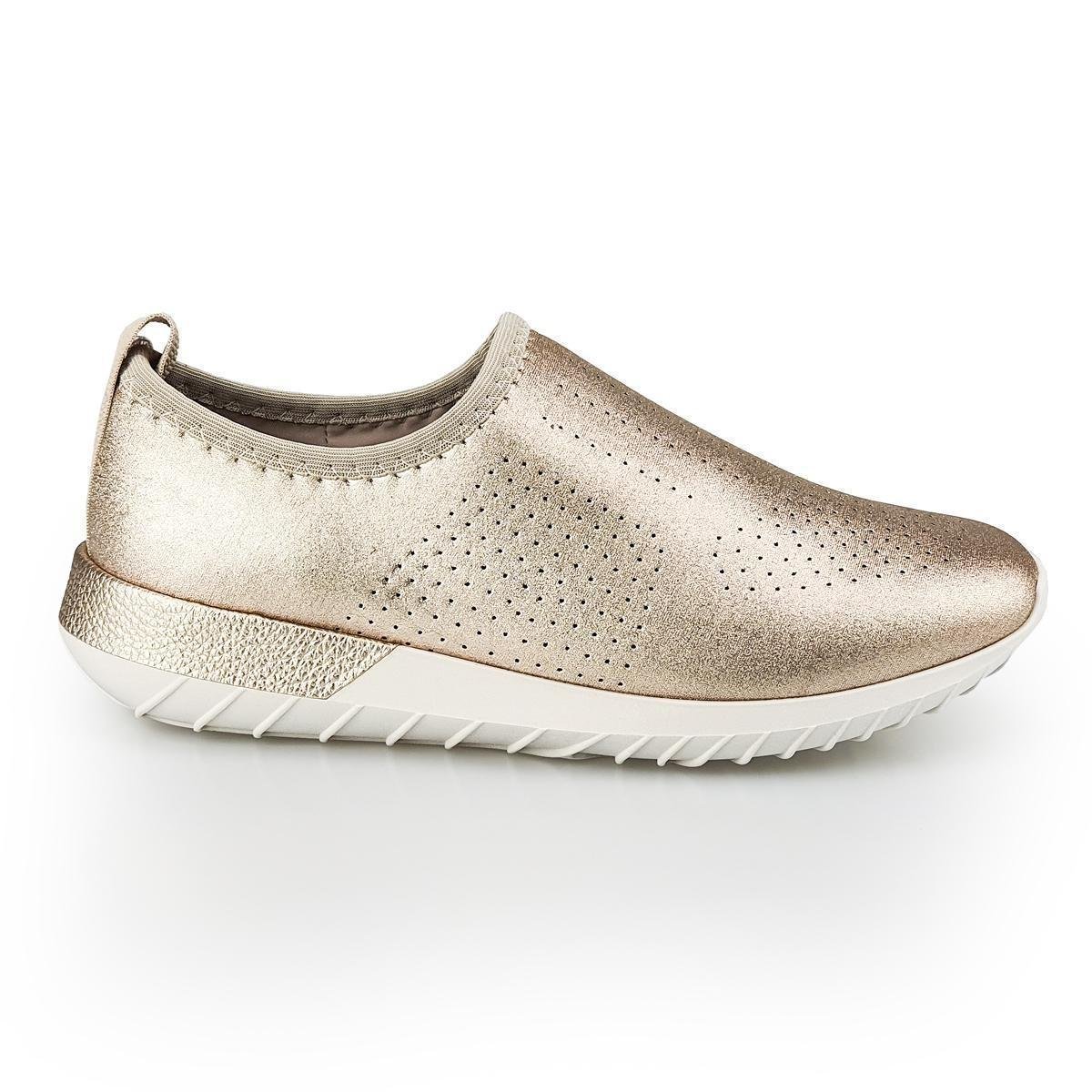 tenis usaflex feminino dourado