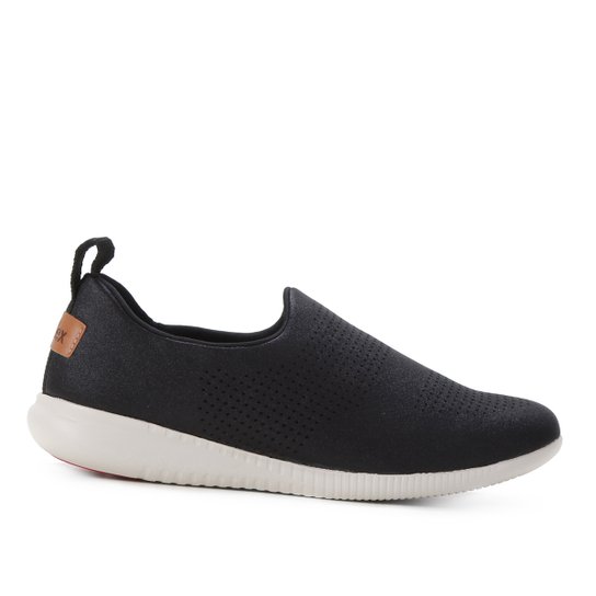 Tênis Usaflex Linha Confort Mini Perfuros - Preto Menor preço em Tênis Usaflex Linha Confort Mini Perfuros - Preto