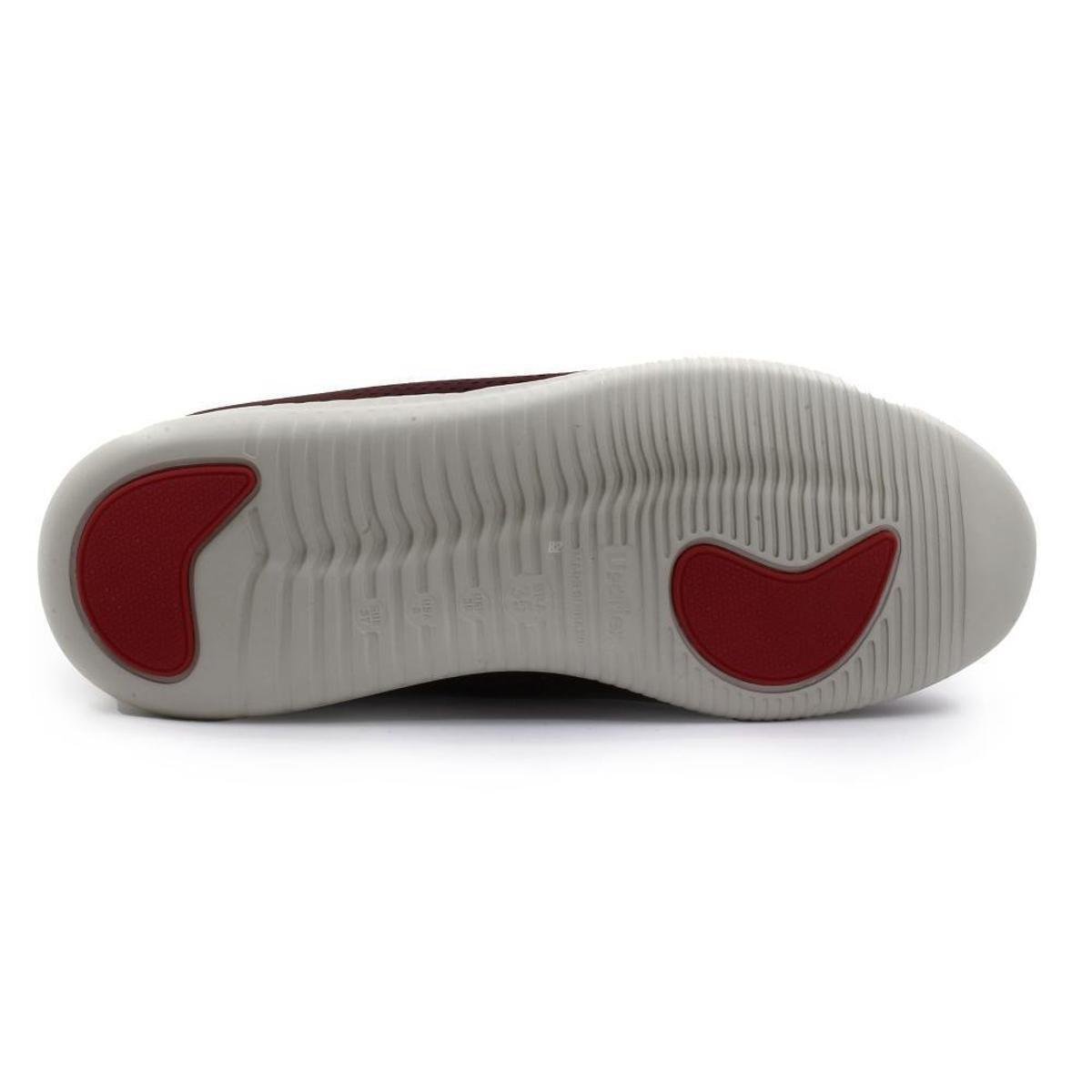 Tênis Usaflex Liso - Vermelho+Branco | Netshoes