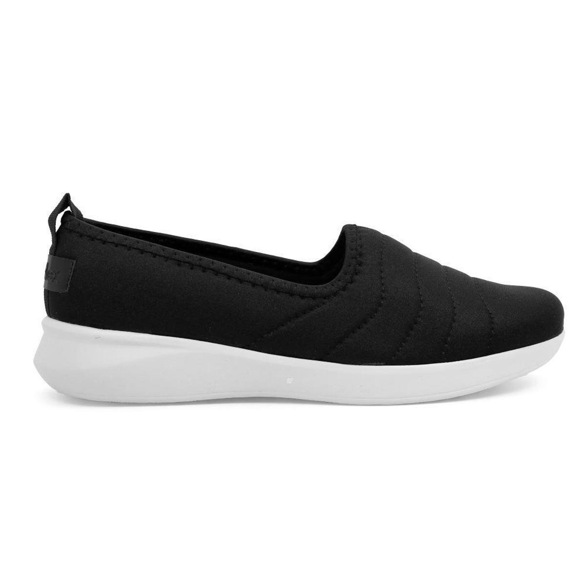 Tênis Usaflex Slip On Elastano - Preto | Netshoes