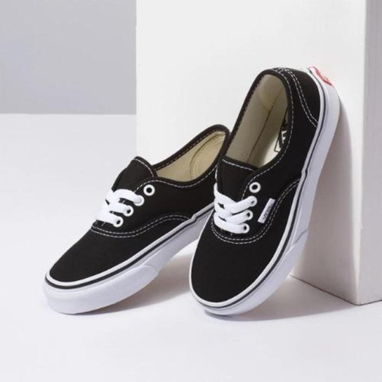 TÊNIS VANS AUTHENTIC PRETO COM BRANCO - Preto Menor preço em TÊNIS VANS AUTHENTIC PRETO COM BRANCO - Preto