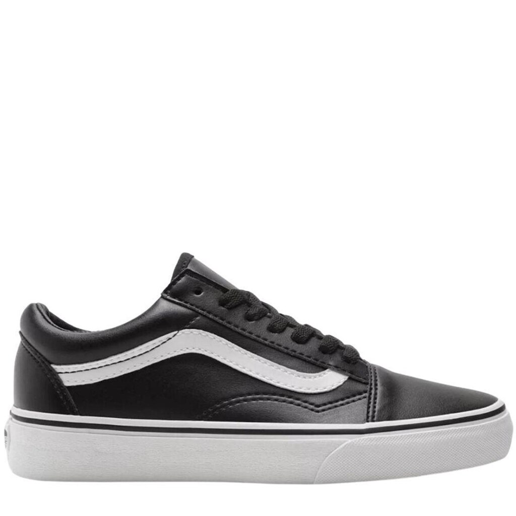 Tênis Vans Old Skool Couro - BLACK/TRUE WHITE
