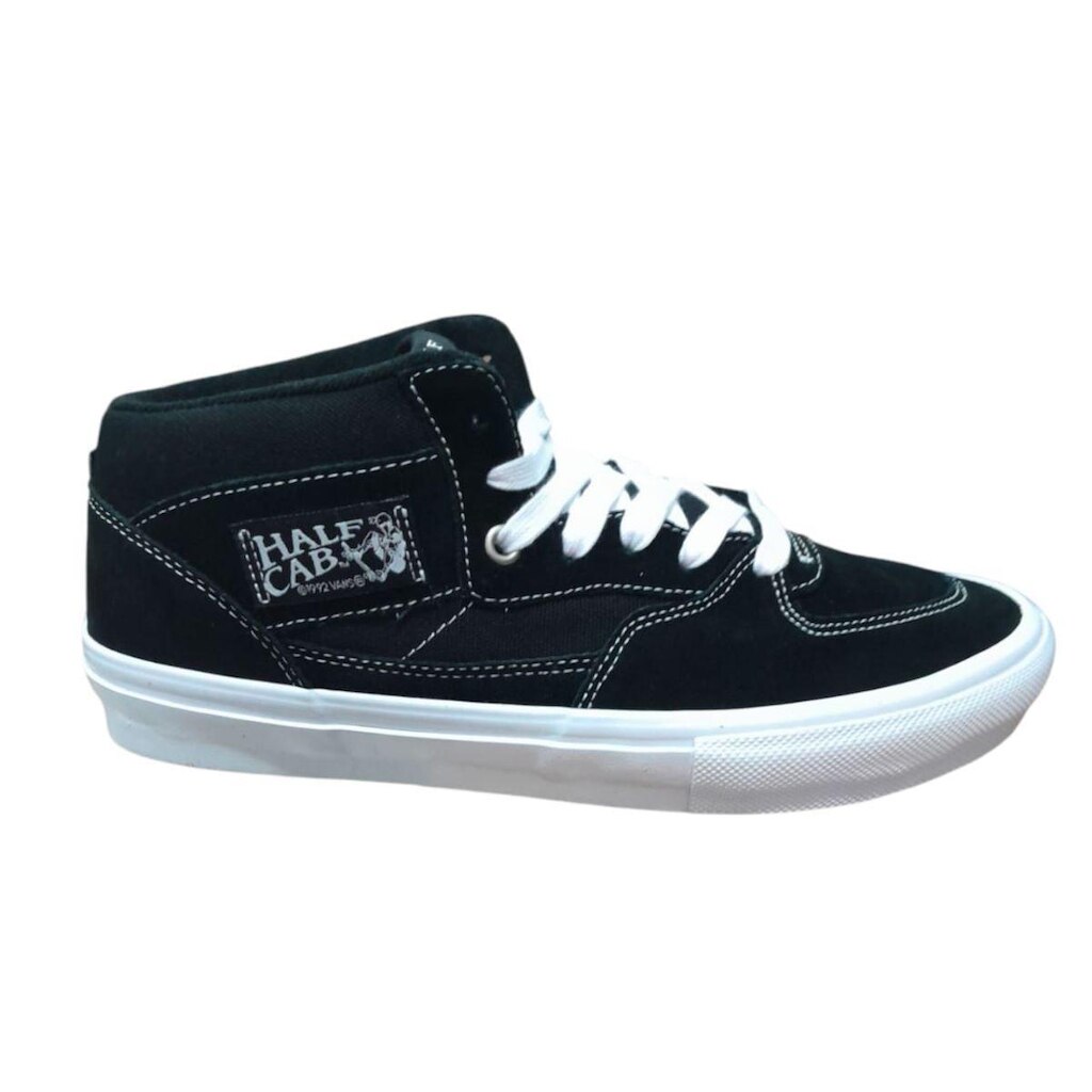 Tênis Vans Skate Half Cab Masculino - Black/White