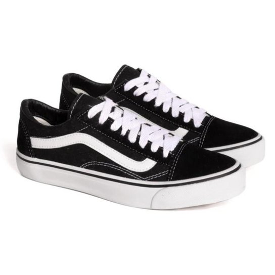 Tênis Vans Ward Feminino Skate Old School Unissex - Preto Menor preço em Tênis Vans Ward Feminino Skate Old School Unissex - Preto