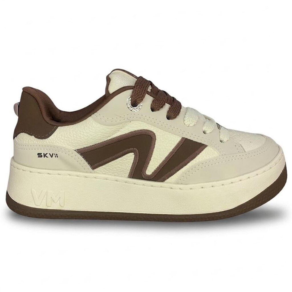 Tênis Via Marte 209-017 Feminino Bege