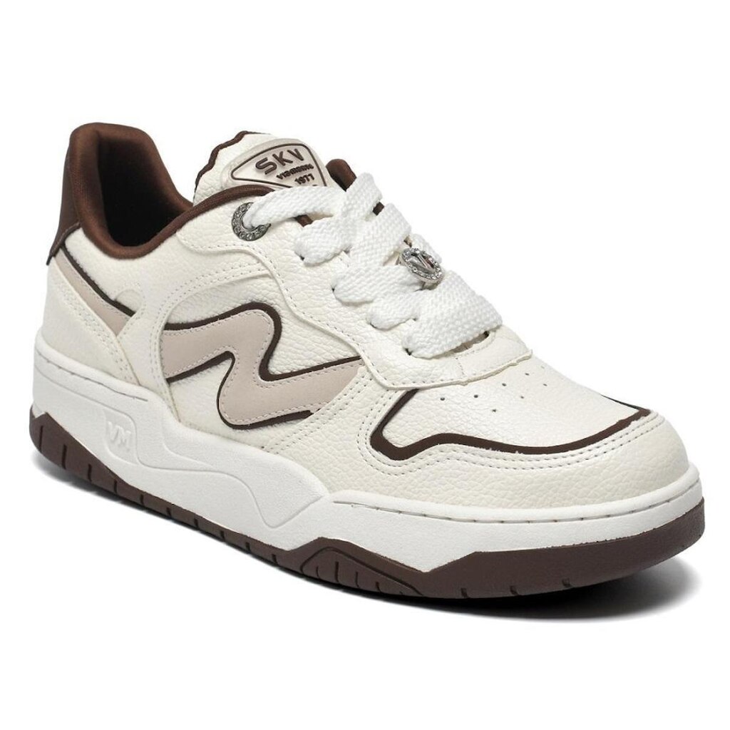 Tênis Via Marte 276-001-13 Feminino - Branco/Marrom