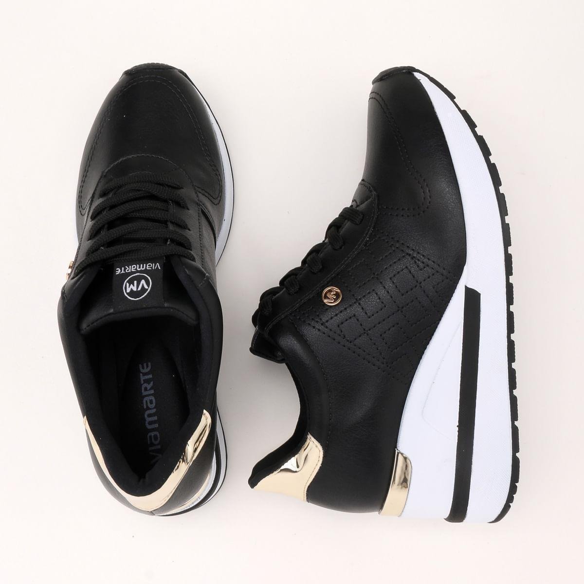 Tênis Via Marte Anabela - Preto | Netshoes