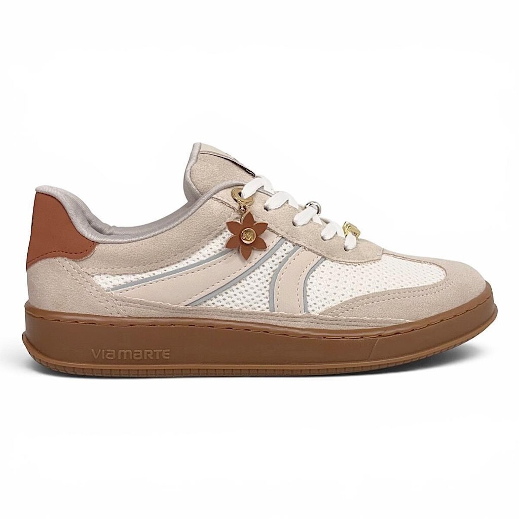 Tênis Via Marte Casual Feminino 362-012 Bege