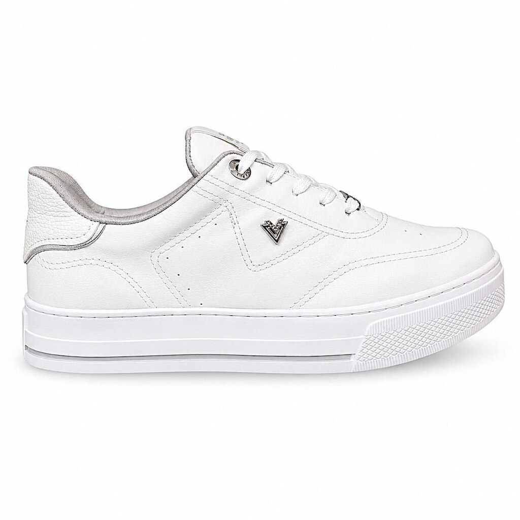 Tênis Via Marte Casual Flatform Feminino 027-049 Branco