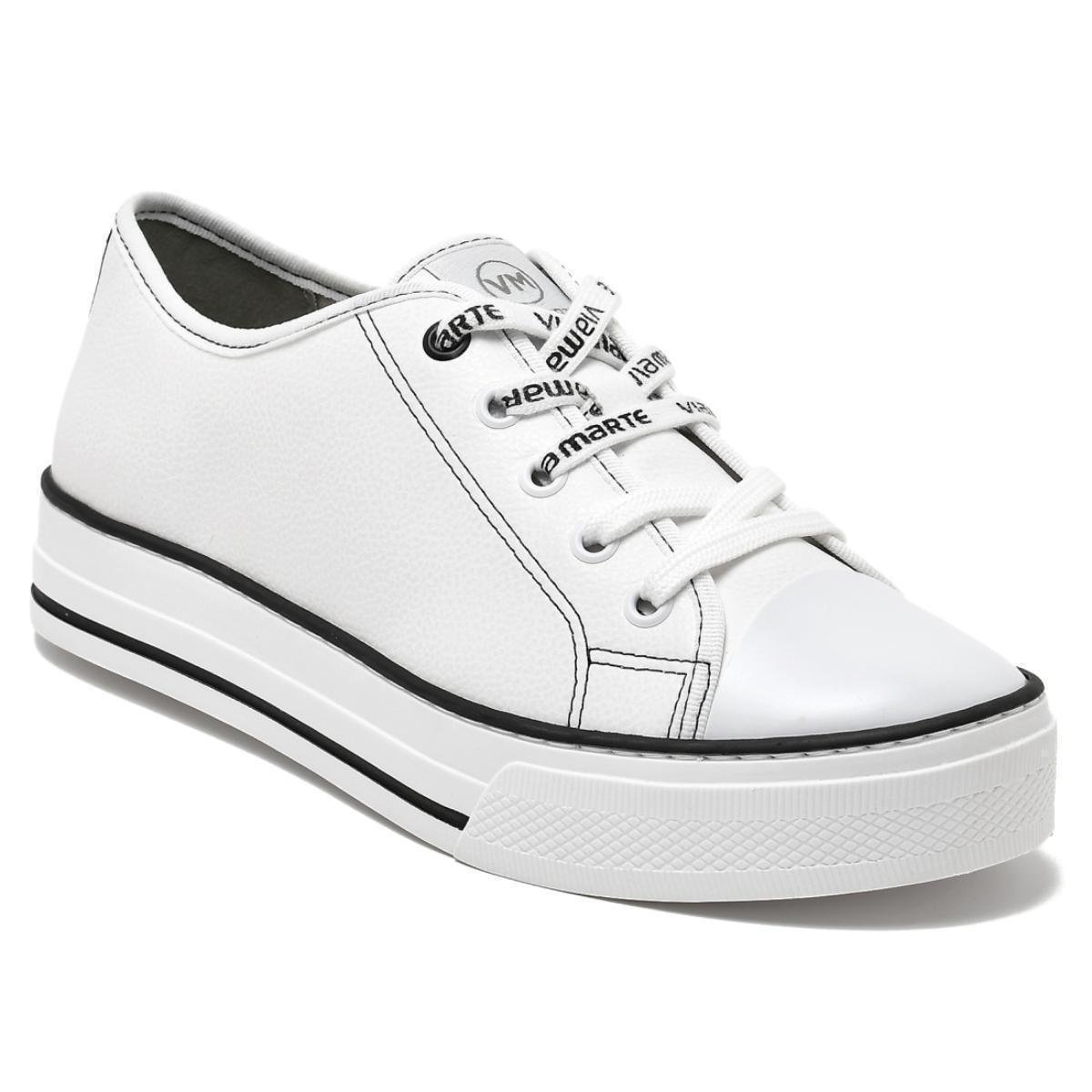 tenis via marte branco flatform